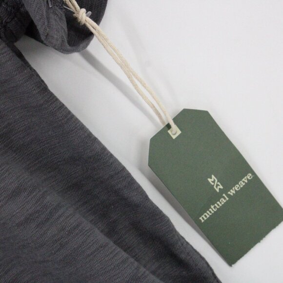 Mutual Weave Shirt Mens Gray Button Down Short Sleeve Collared Size Medium M NWT - Picture 5 of 9